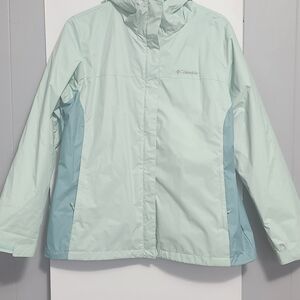 Columbia Womans Mint Green Waterproof Jacket